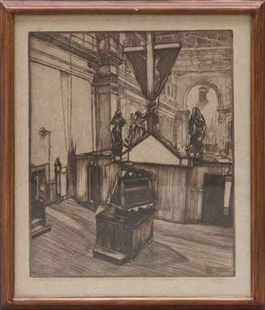 Carlo Cainelli "Giovedì Santo. La Chiesa dei Francescani di San Salvatore a Mont