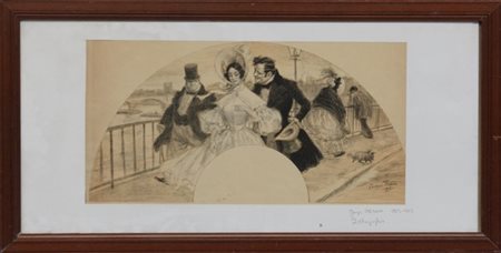 Georges Redon "Senza titolo" 
litografia a colori
foglio cm 33x51
firmato e data