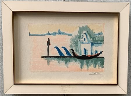 Vittorio Viviani "Senza titolo" 
litografia a colori
cm 22,5x32
firmata e numera