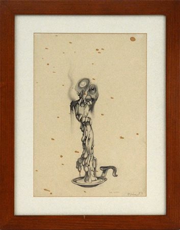 Firma indecifrata "Der Schrei" 1939
matita e china su carta
cm 33,5x23
titolato,