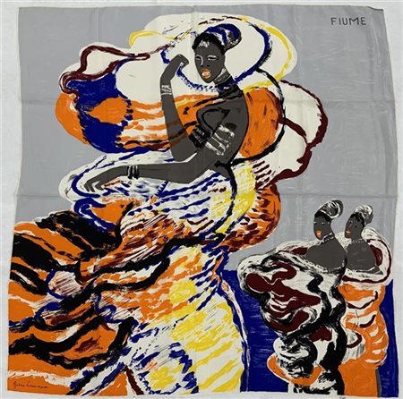 Salvatore Fiume Lotto composto da tre foulard in seta di medesimo soggetto e col