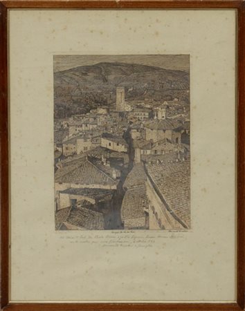 Benvenuto Disertori "Perugia. Via dei Priori" 1920
acquaforte e bulino
(lastra c