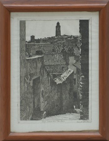Benvenuto Disertori "Perugia. Il campanile di Santa Maria Nuova" 1919-1920
acqua
