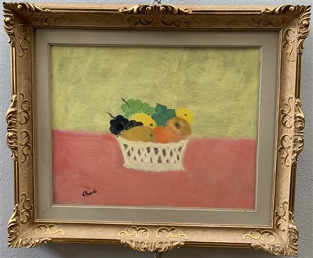 Gian Rodolfo D'accardi "Cesto con frutta" 
olio su tela
cm 40x50
firmato in bass