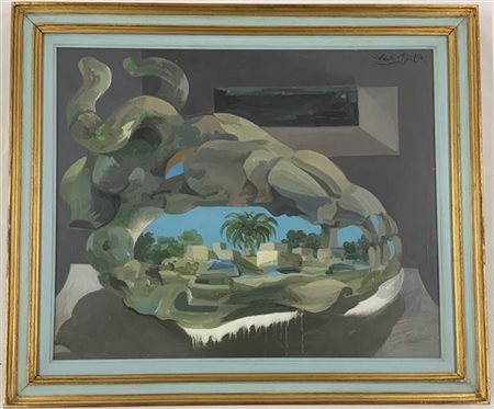 Ercole Pignatelli "Miraggio" 1978
olio su tela
cm 50x61
firmato in alto a destra