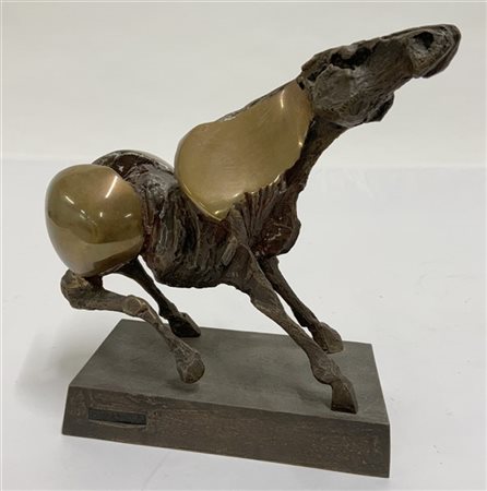 Nag Arnoldi "Cavallo" 
scultura-multiplo in bronzo
h cm 23
firmata e numerata 16