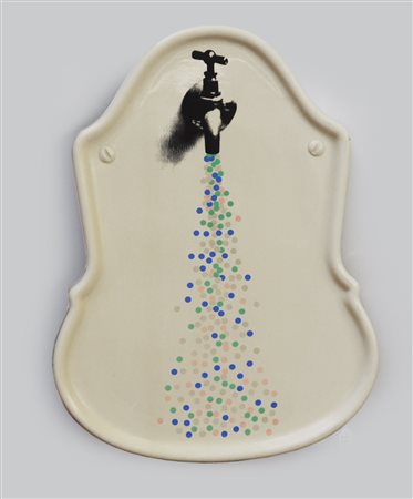 Fabrizio Plessi "Rapporto sull'acqua" 
multiplo in polistirolo antiurto stampato