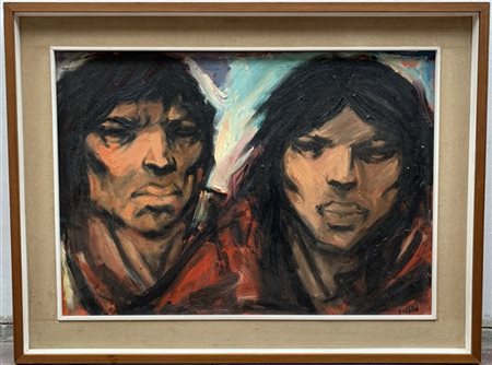 Franz Ficara "Senza titolo" 
olio su tela
cm 50x70
firmato in basso a destra. In