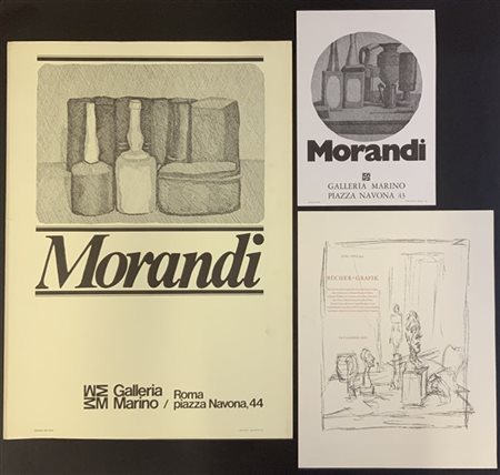 Lotto composto da quattro manifesti espositivi sulla grafica tra cui due su Gio