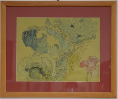 Firma indecifrata "Senza titolo" 1997
tecnica mista su cartoncino
cm 34x44
firma