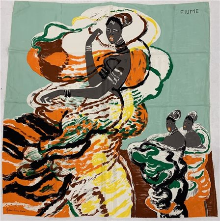 Salvatore Fiume Lotto composto da tre foulard in seta di medesimo soggetto e col