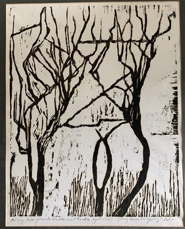 Meta Hendel Cohen "Senza titolo" 1967
silografia
cm 60x48
iscritto, dedicato e f