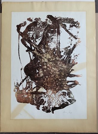 Firma indecifrata "Senza titolo" 
litografia
cm 88x64
numerato 215/350 e firmato