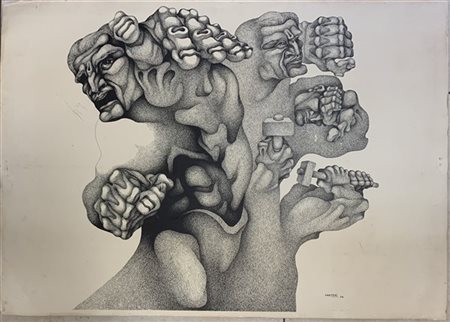 Ricardo Carpani "Senza titolo" 1976
litografia monocroma
cm 50x70
firmata e data