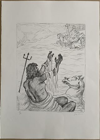 Giorgio de Chirico "Nettuno" 1973
litografia
cm 70x50
Firmata in basso a destra