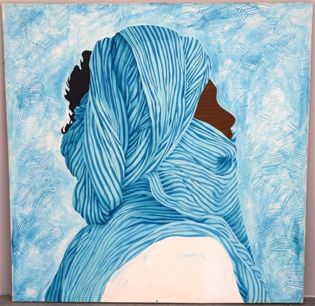 Carla Cambiaghi "Senza titolo" 1981
olio su tela
cm 123x123
firmato e datato al