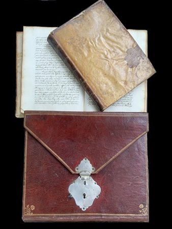 [MANOSCRITTI] Lotto di due manoscritti di medicina del XVII secolo in 4to, lega