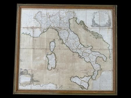 [ITALIA] BRION DE LA TOUR Carte d'Italie...comprenant toutes les grandes routes