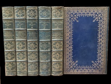 [LEGATURA] MOLIERE. Dramatic works. Edimburgo: Paterson 1875. 8vo, 6 voll, nume