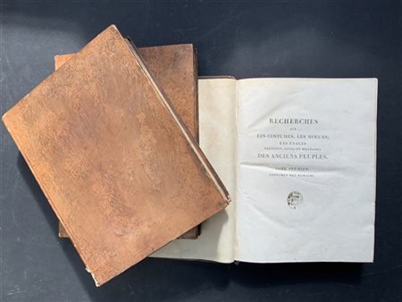 MALLIOT J. Recherches sur les costumes, les moeurs les usages religieux, civili