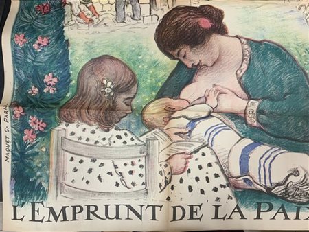 MANIFESTI] Emprunt National 1920 / Banca Italiana di sconto. Parigi: 1920 (1180