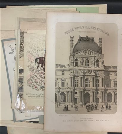 [MILANO] Lotto di incisioni e documenti di ambito Milanese SI AGGIUNGE] una ser