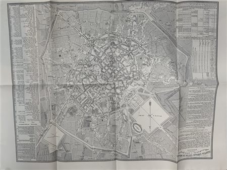 [MILANO] Una serie di mappe di Milano in facsimile fra cui la riproduzione in s