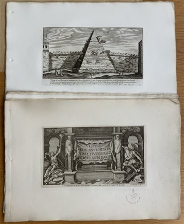 SADELER, Marco. Vestigi delle antichità di Roma. Tiratura tarda della Regia Cal