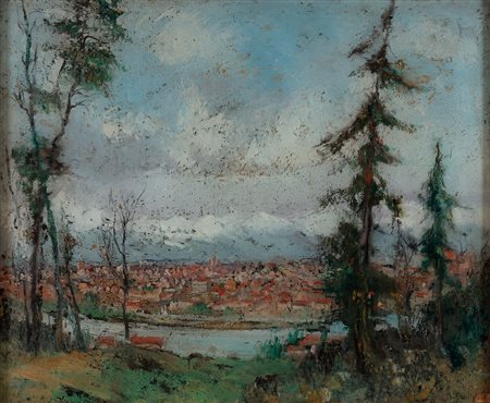 GARIAZZO PIER ANTONIO (Torino 1879-1964) - "Torino vista dalla collina",...