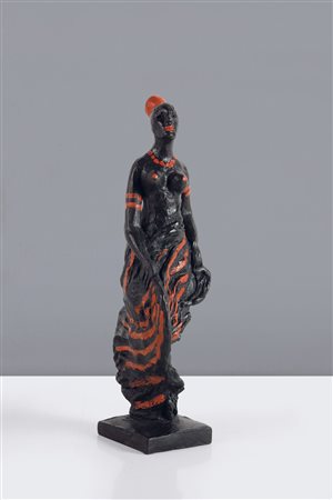 FIUME SALVATORE (Comiso (RG) 1915 - 1997 Milano) - "Somala", H 27 bronzo,...