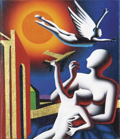 KOSTABI MARK (USA 1960) - "My goals beyond" 2009, 30x25 olio su tela. Opera...