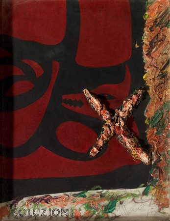 MONDINO ALDO (Torino 1938 – 2005) - "Soluzione" 1965, 45x35 olio su tela....