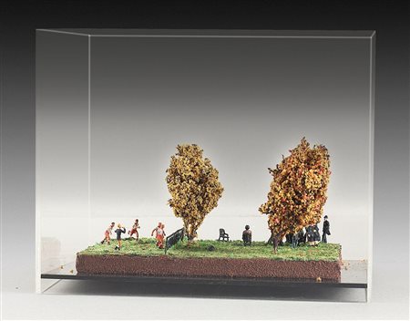 PICKERING ROBERT (? - ?) - "The other side of the fence", H. 18x23x18...