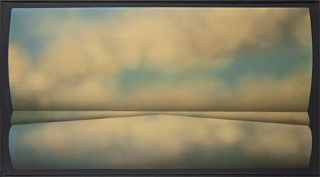 CARENA ANTONIO (Rivoli (TO) 1925 - 2010) - "Cielo-Rivestimento", 50x90 olio...