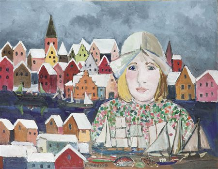 TABUSSO FRANCESCO (Sesto San Giovanni (MI) 1930) - "Paesaggio olandese",...