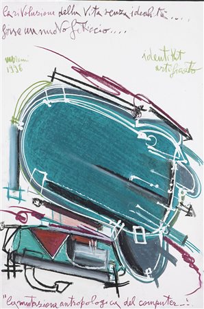 MORENI MATTIA (Pavia 1920 - 1999 Brisighella (RA) ) - "La mutazione...