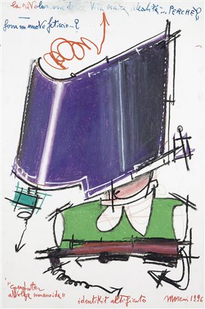 MORENI MATTIA (Pavia 1920 - 1999 Brisighella (RA)) - "Computer avvolge...