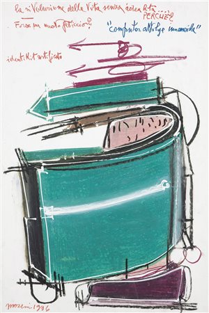 MORENI MATTIA (Pavia 1920 - 1999 Brisighella (RA)) - "Computer avvolge...