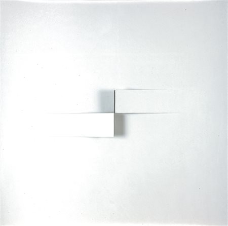 SURBONE MARIO (Treville (AL) 1932) - "Inciso B 27" 1971, 70x70 tempera su...