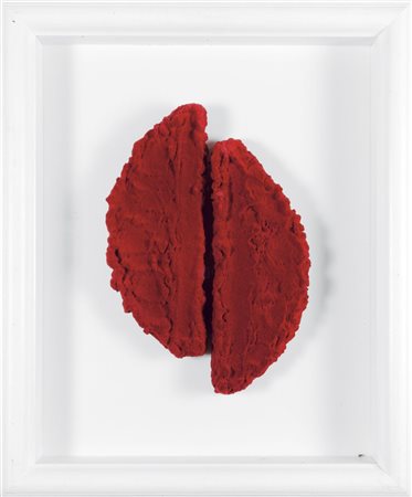 PINELLI PINO (Catania 1938) - "Pittura R" 2002, 26x40 elementi rossi. Opera...