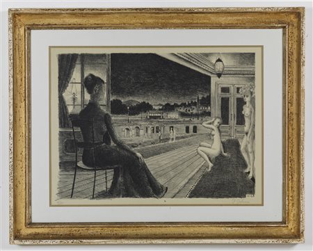 PAUL DELVAUX Devant la ville.
