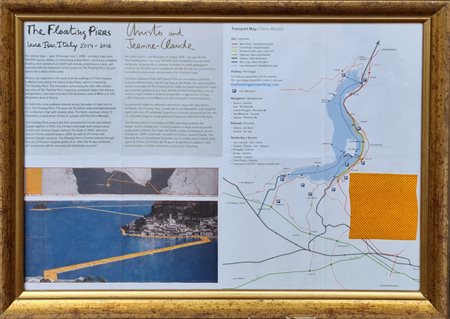 CHRISTO' (n. 1935) & JEANNE-CLAUDE (1935 - 2009)  Floating pears - Frammento di tessuto proveniente dall'istallazione.