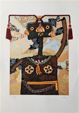 ENRICO BAJ Marie Françoise Cathérine de Beauvan-Craon Marchesa di Boufflers.