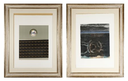 MAX ERNST Lotto composto da n.2 fogli. Hybrid I + Hybrid II.