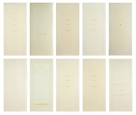 ANTONIO CALDERARA Cartella composta da n.6+1 fogli. La fine da significato al principio.