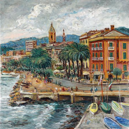 GIOVAN FRANCESCO GONZAGA La passeggiata ''Rapallo''.