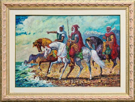 GIOVAN FRANCESCO GONZAGA Cavalieri berberi sulla costa.