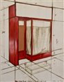  CHRISTO Red Store front, project.