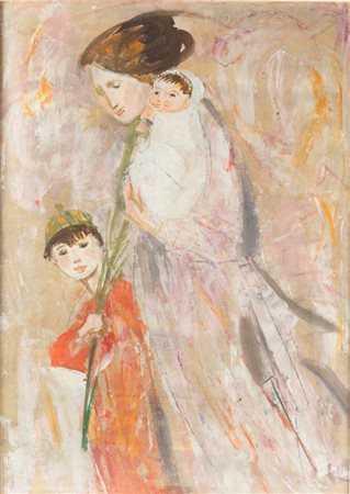 TRENTO LONGARETTI<BR>Treviglio (BG) 1916 - 2017 Bergamo<BR>"Madre" 1985