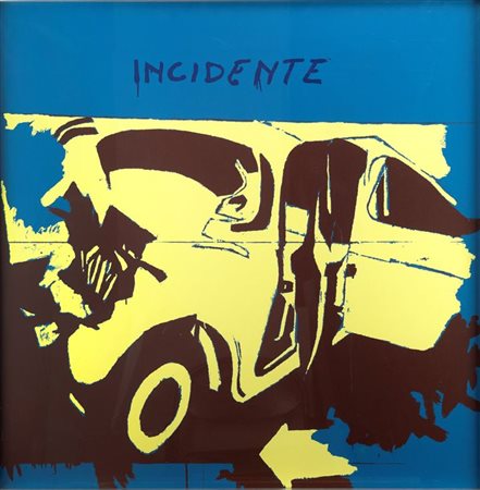 MARIO SCHIFANO<BR>Libia 1934 - 1998 Roma<BR>"Senza titolo (Schifano rivisitato)" 1971-72